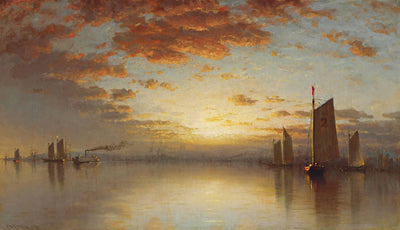 Coucher de soleil sur la baie de New York - Sanford Robinson Gifford - Alpha Reproduction