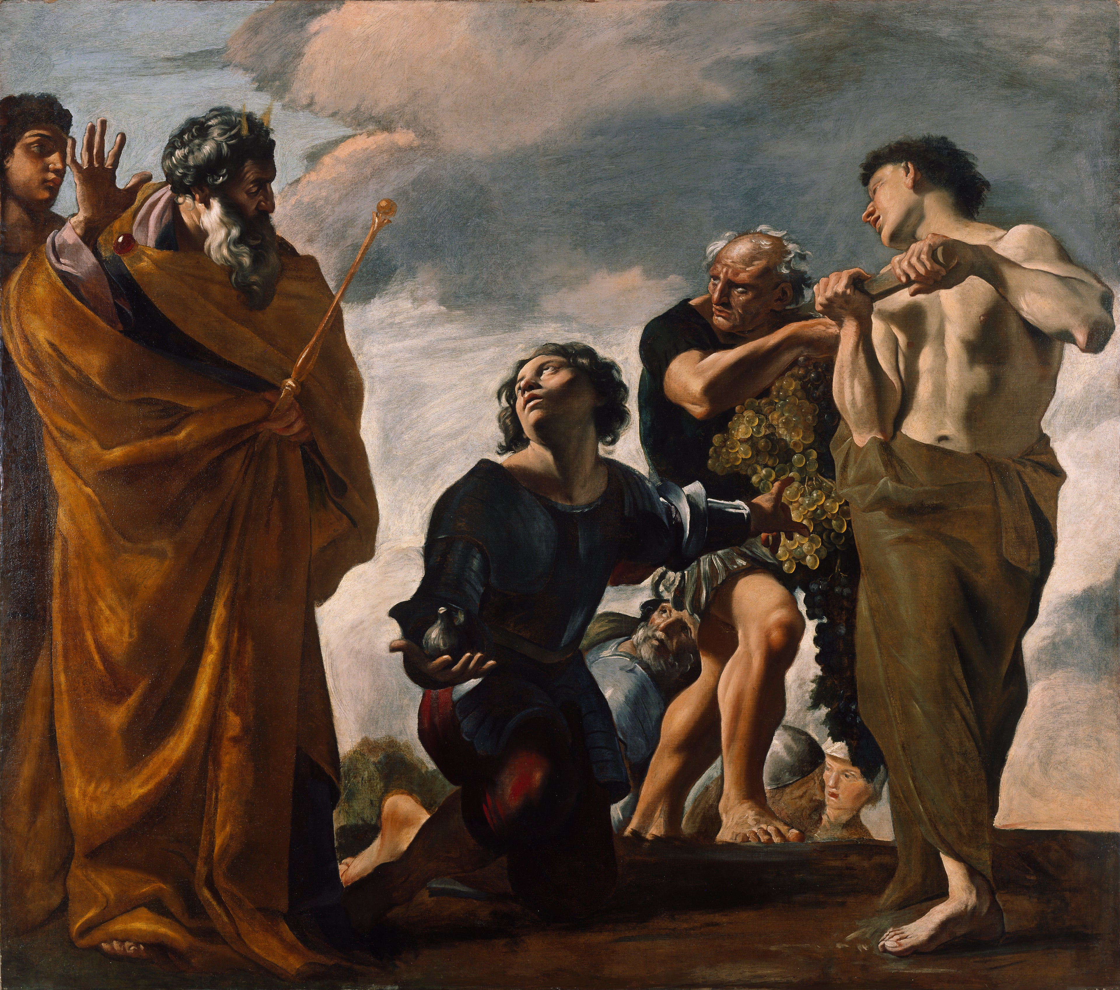 Moïse et les messagers de Canaan - Giovanni Lanfranco