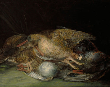 Reproduction du tableau « Nature morte aux bécasses - Francisco de Goya » par Alpha Reproduction en peinture à l’huile