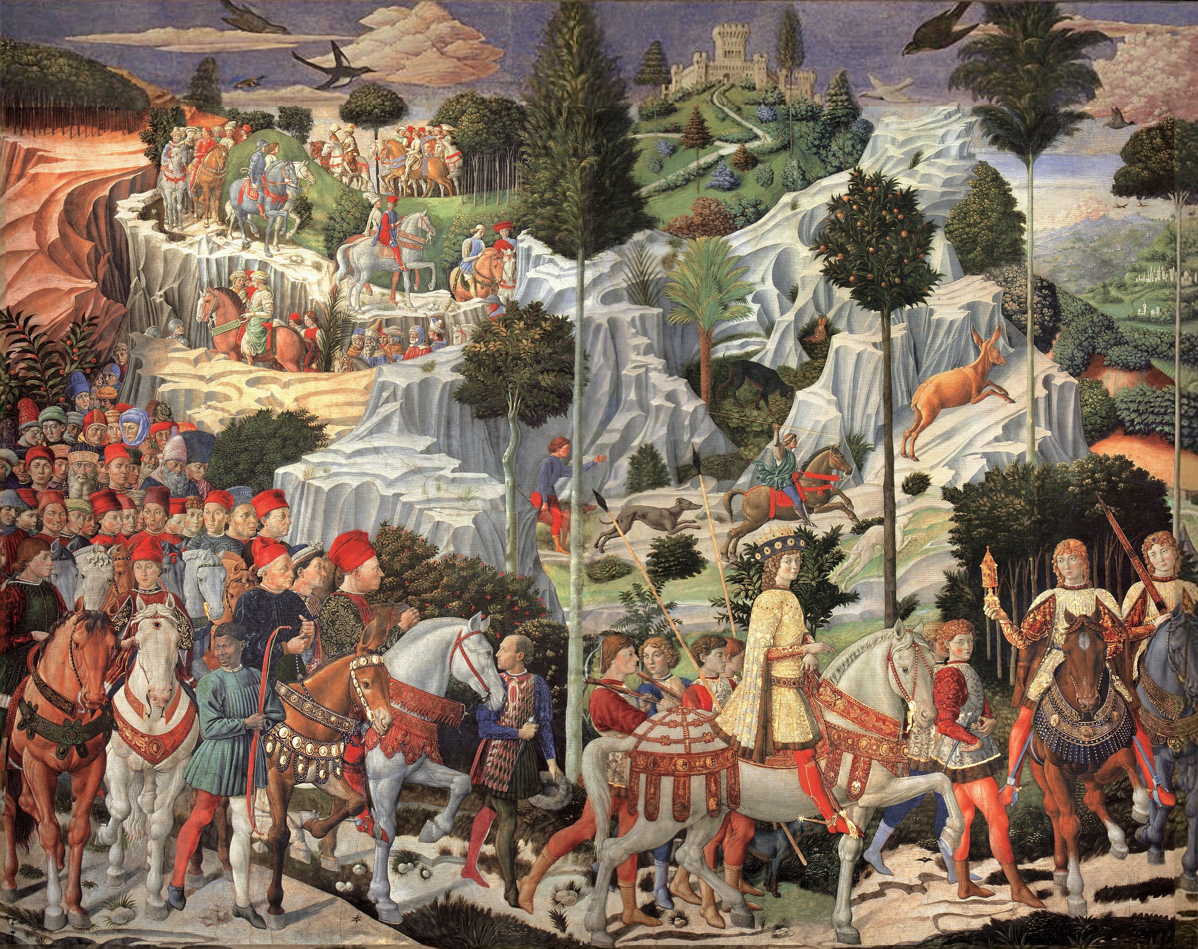 La procession du jeune roi - Benozzo Gozzoli