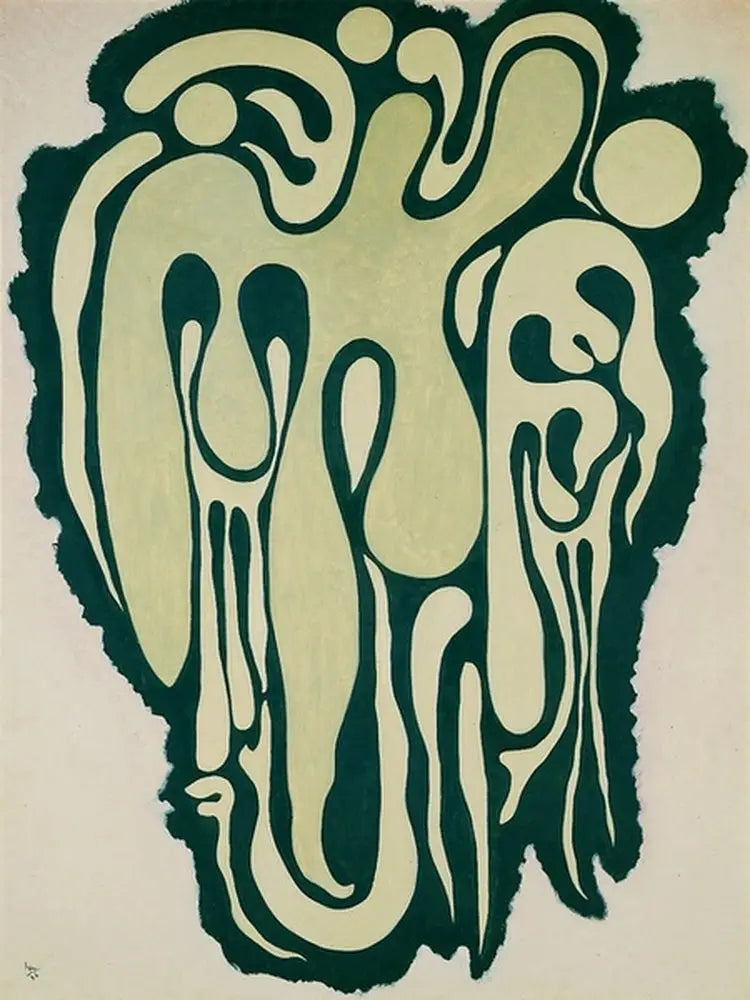 녹색 형상 - 바실리 칸딘스키