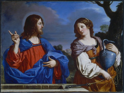 Le Christ et la Samaritaine - Guercino - Alpha Reproduction