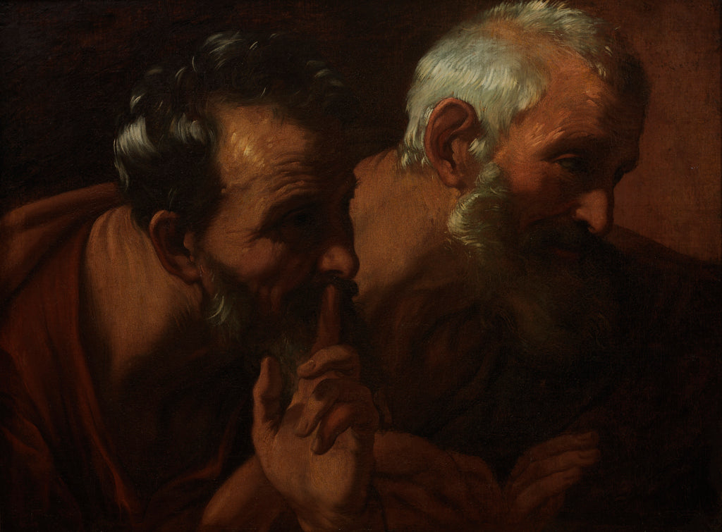 Têtes de deux vieillards (fragment de Suzanne et les vieillards) - Guido Reni
