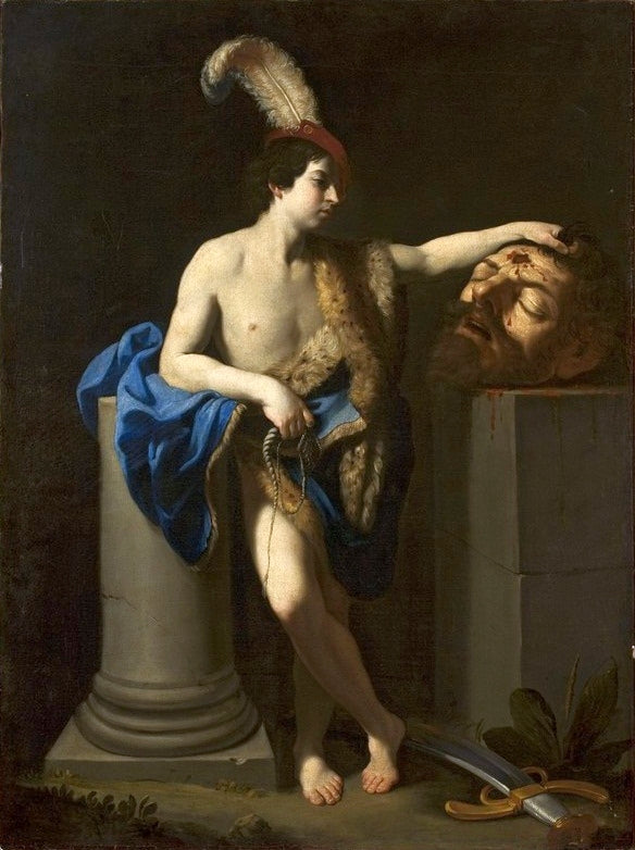 David vainqueur de Goliath. - Guido Reni
