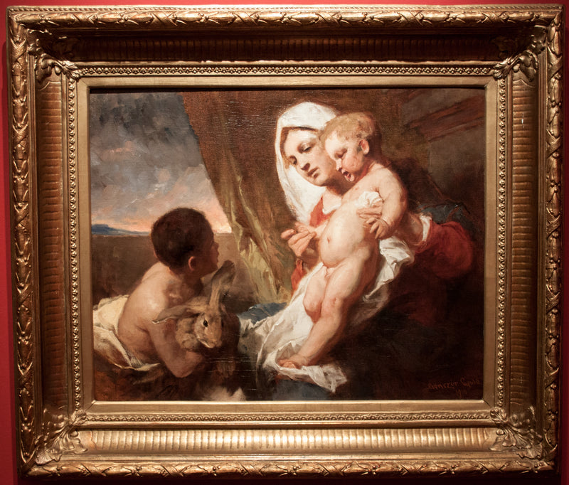 La Vierge au lapin - Gyula Benczúr
