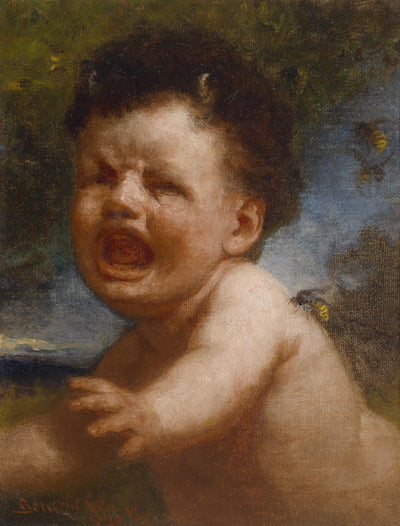 Cupidon avec la guêpe - Gyula Benczúr