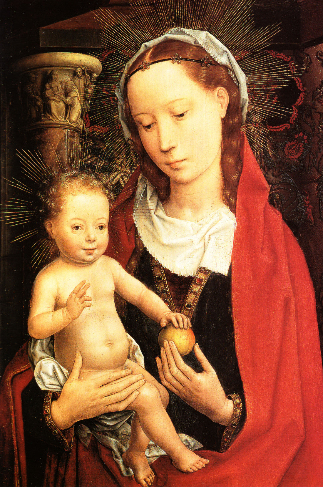 Vierge à l'Enfant à mi-corps - Hans Memling