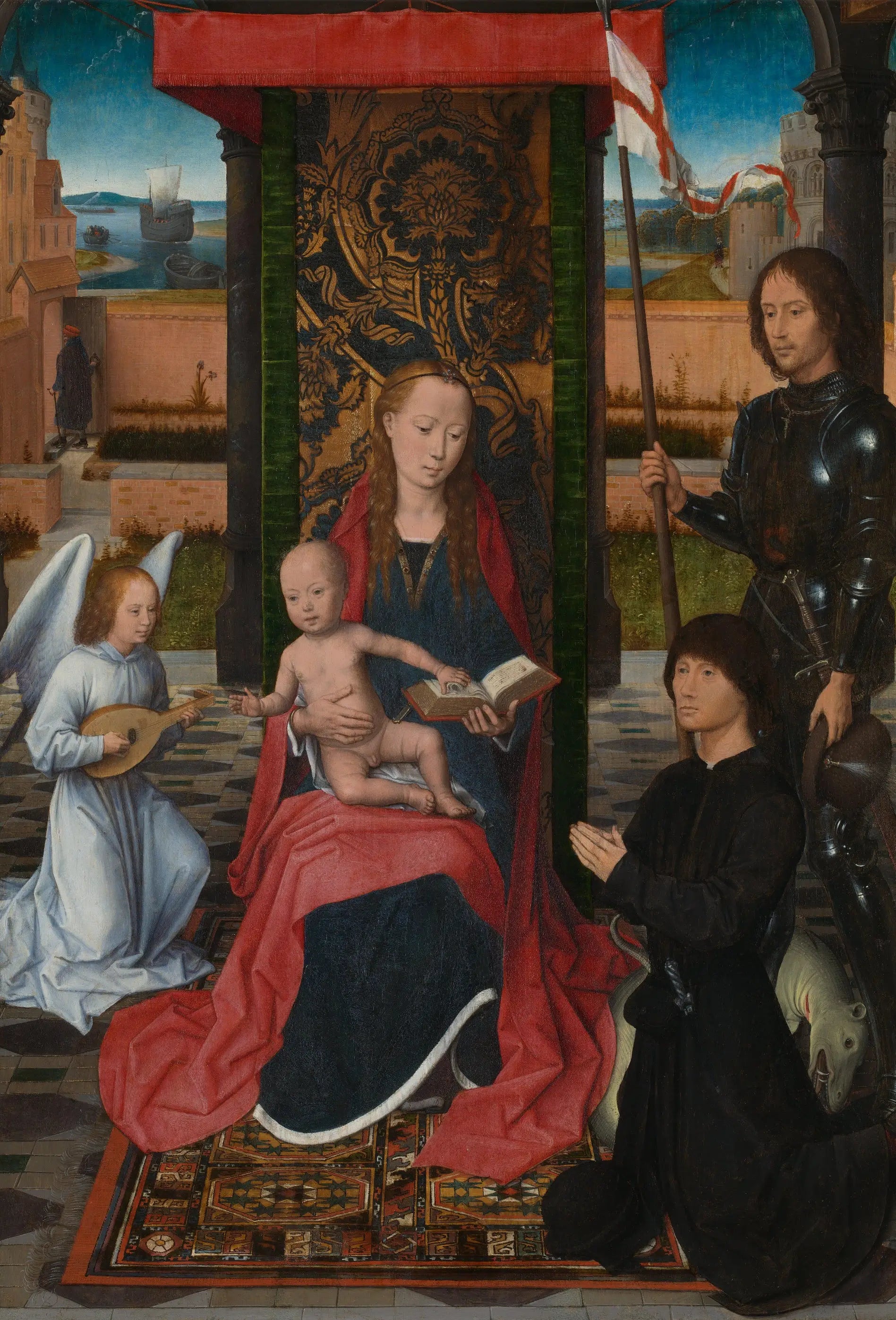 La Vierge à l’Enfant avec un ange - Hans Memling - Alpha Reproduction