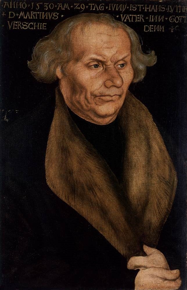 Portrait de Hans Luther, le père de Luther - Lucas Cranach the Elder