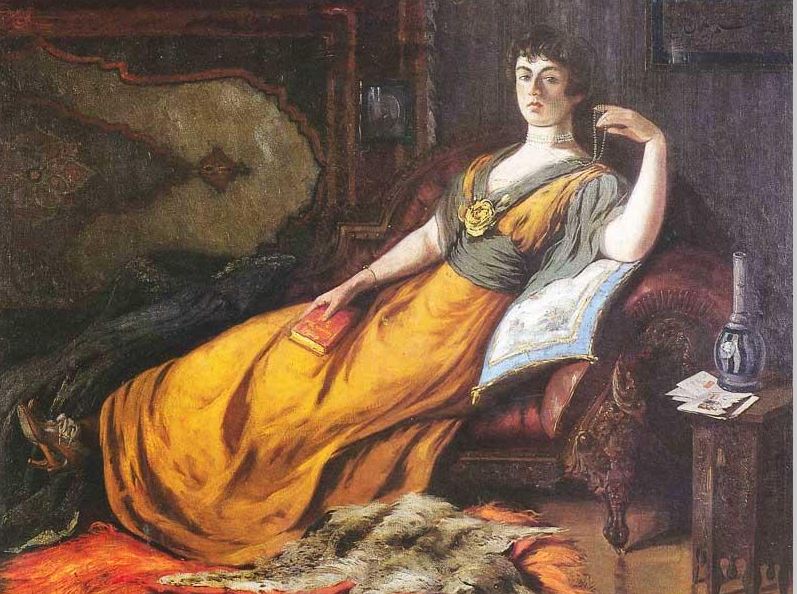 Goethe au harem — Abdülmecid II, 1918, huile sur toile