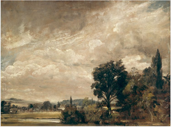 Harnham Ridge depuis la maison de l'archidiacre Fisher, Salisbury - John Constable