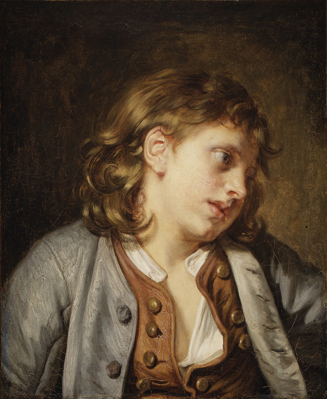 Tête d'un jeune garçon - Jean-Baptiste Greuze