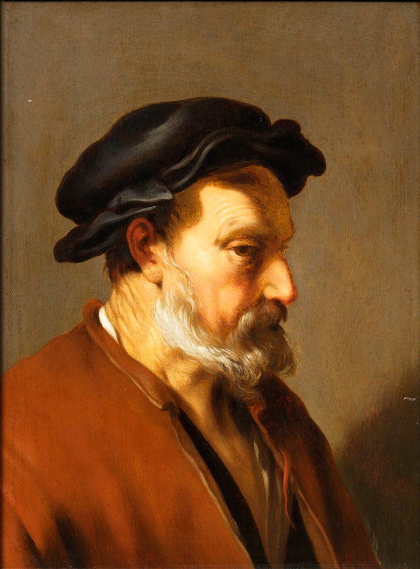 Head of an Old Man - Abraham Bloemaert image 1 reproduction artisanale de tableau