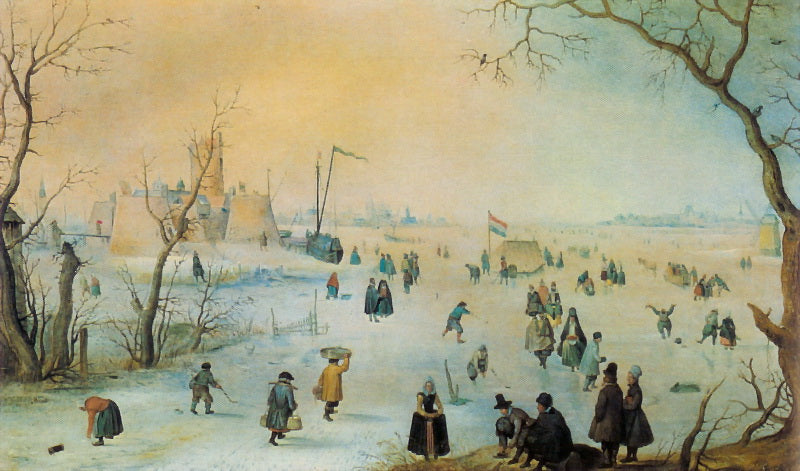 Paysage d'hiver avec forteresse - Hendrick Avercamp
