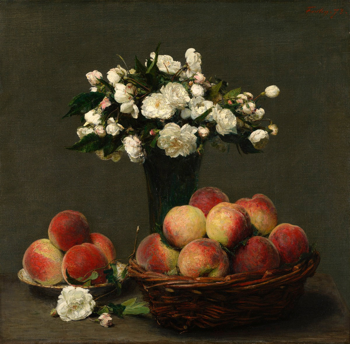 Pivoines et Pêches - Henri Fantin-Latour