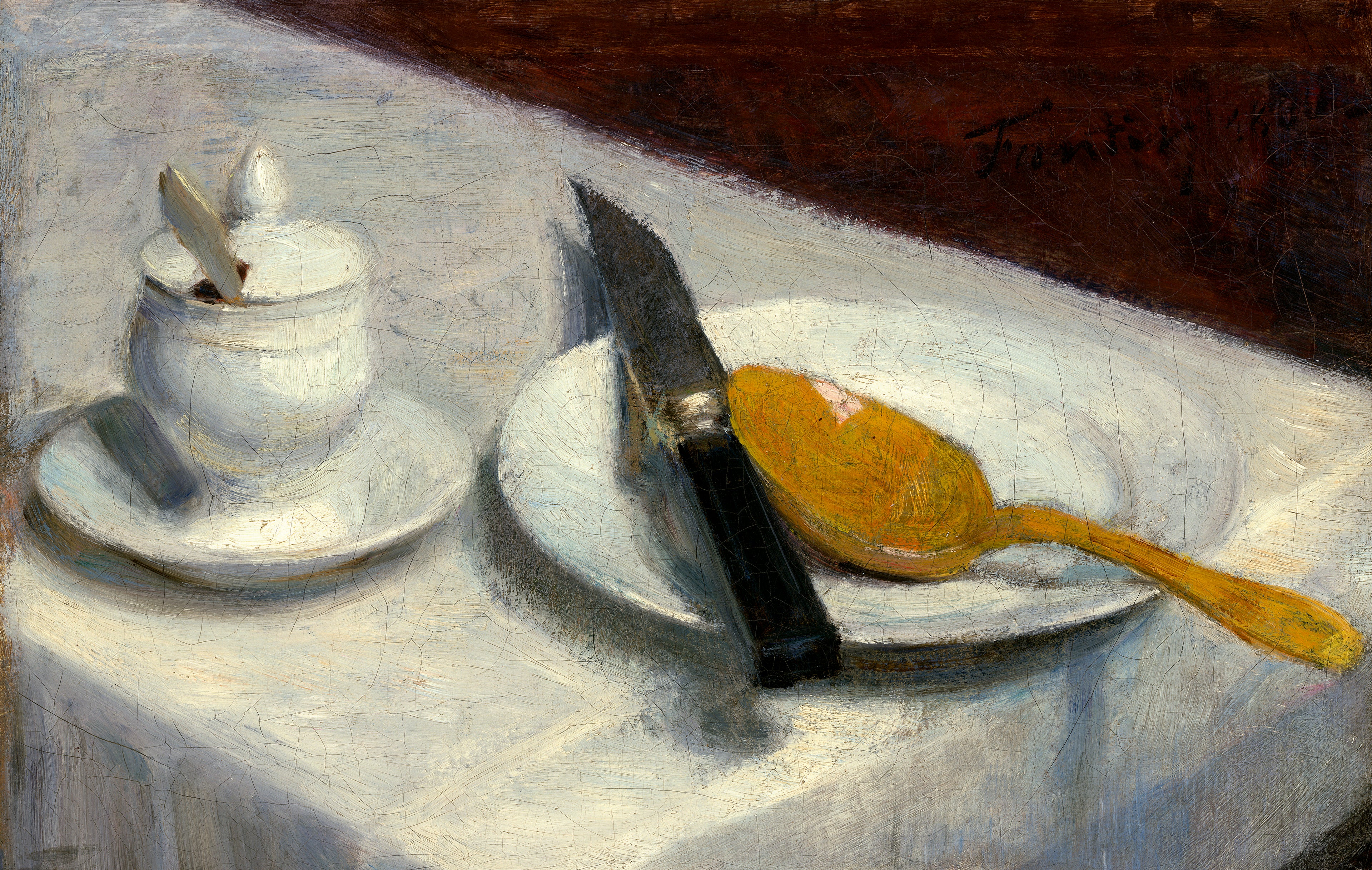 Nature morte au pot de moutarde - Henri Fantin-Latour