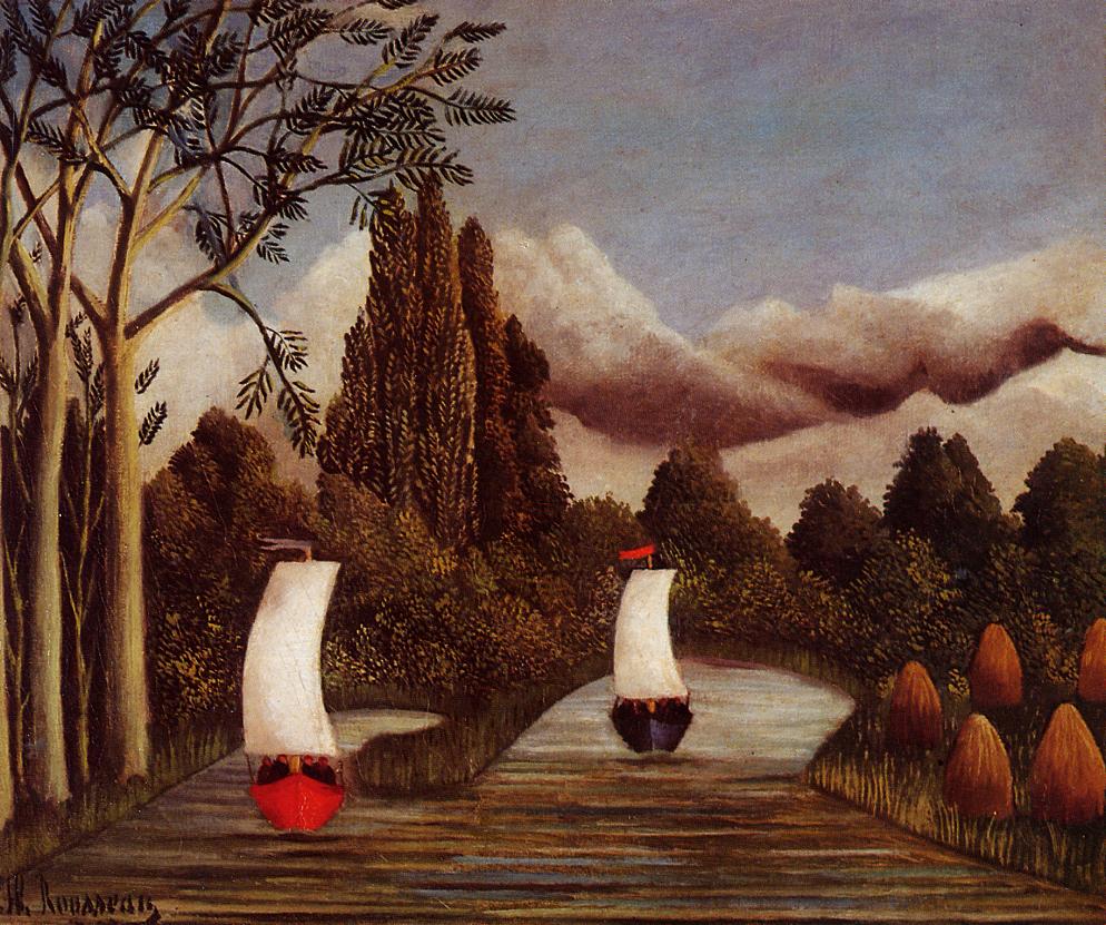 Les bords de l'Oise - Henri Rousseau