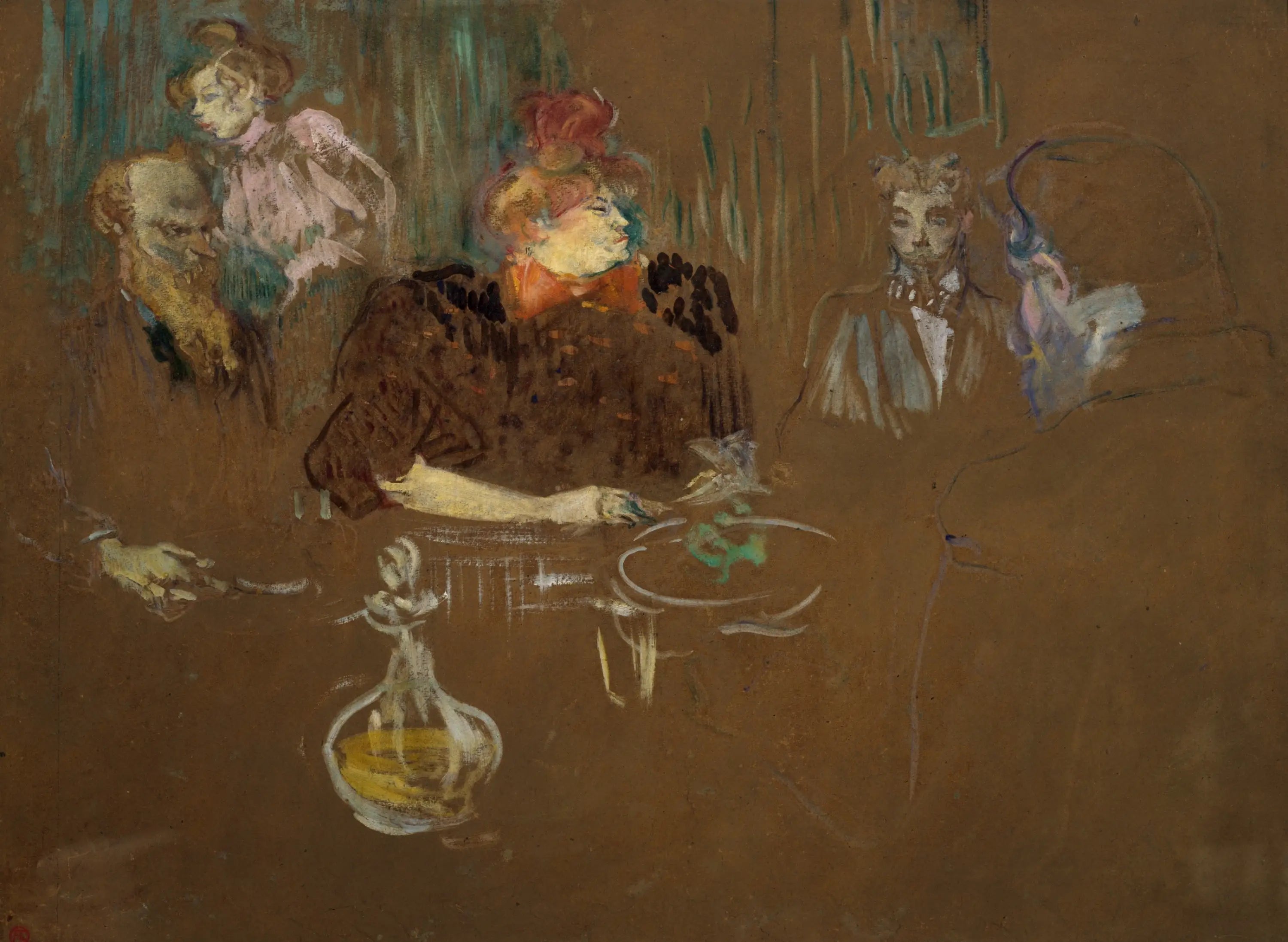 Reproduction du tableau « À la table de Monsieur et Madame Natanson - Henri de Toulouse-Lautrec » par Alpha Reproduction en peinture à l’huile