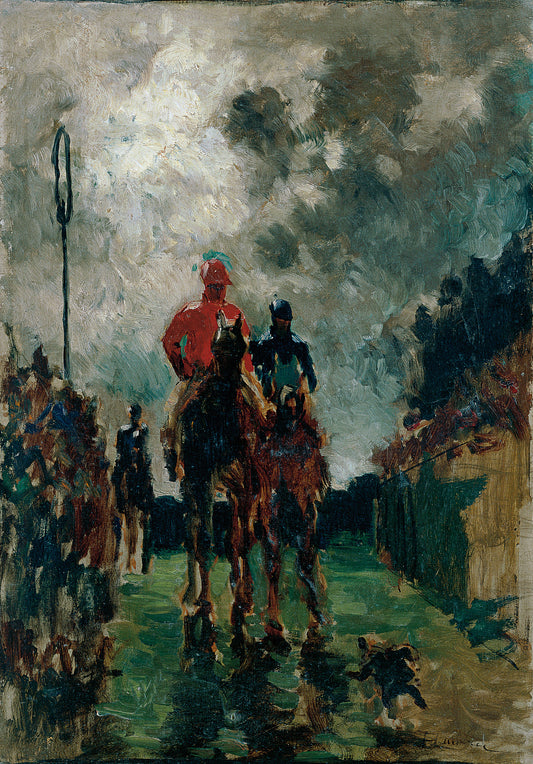 Reproduction du tableau « Les Jockeys - Henri de Toulouse-Lautrec » par Alpha Reproduction en peinture à l’huile