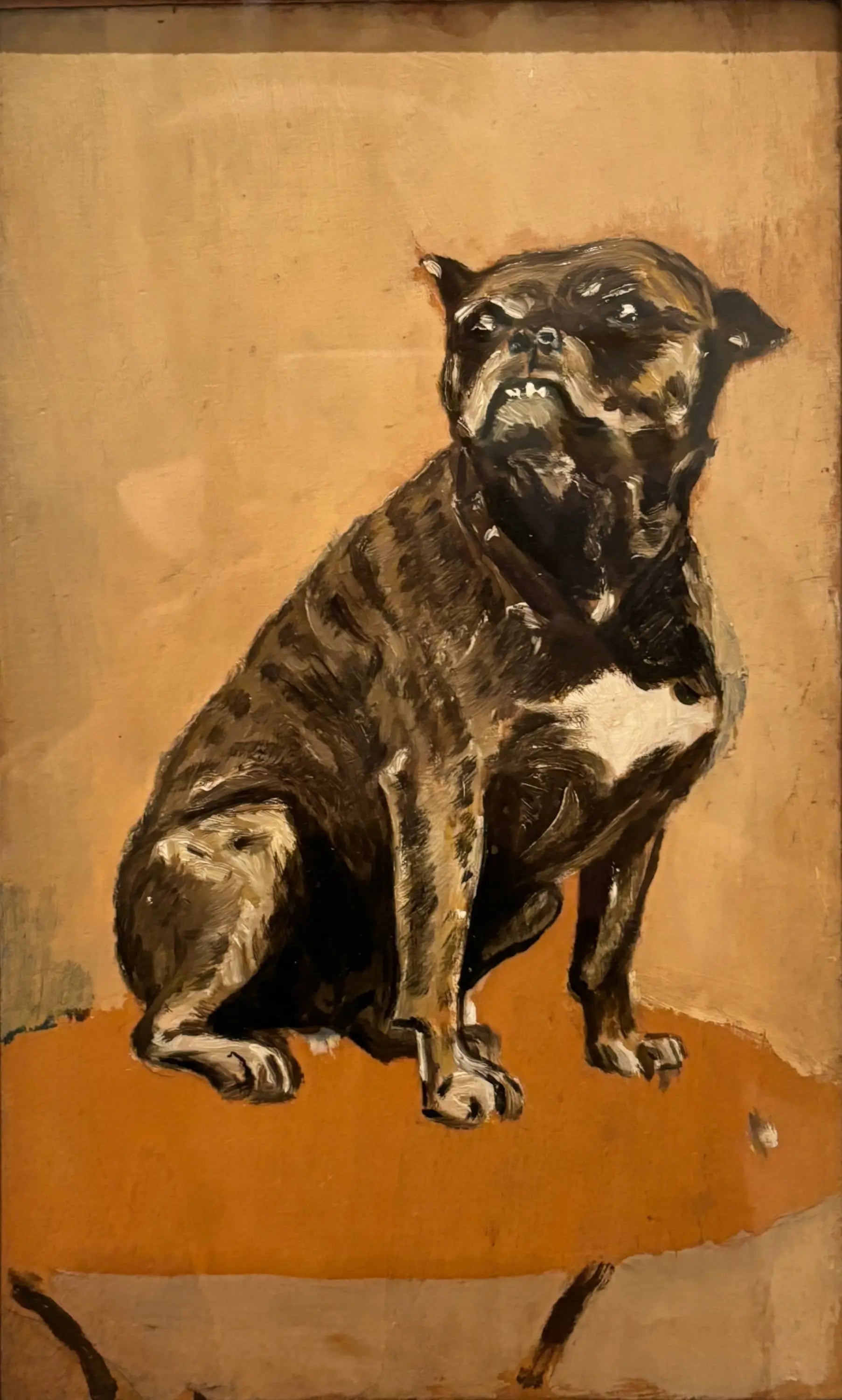 Reproduction du tableau « Toucher, assis sur une table - Henri de Toulouse-Lautrec » par Alpha Reproduction en peinture à l’huile