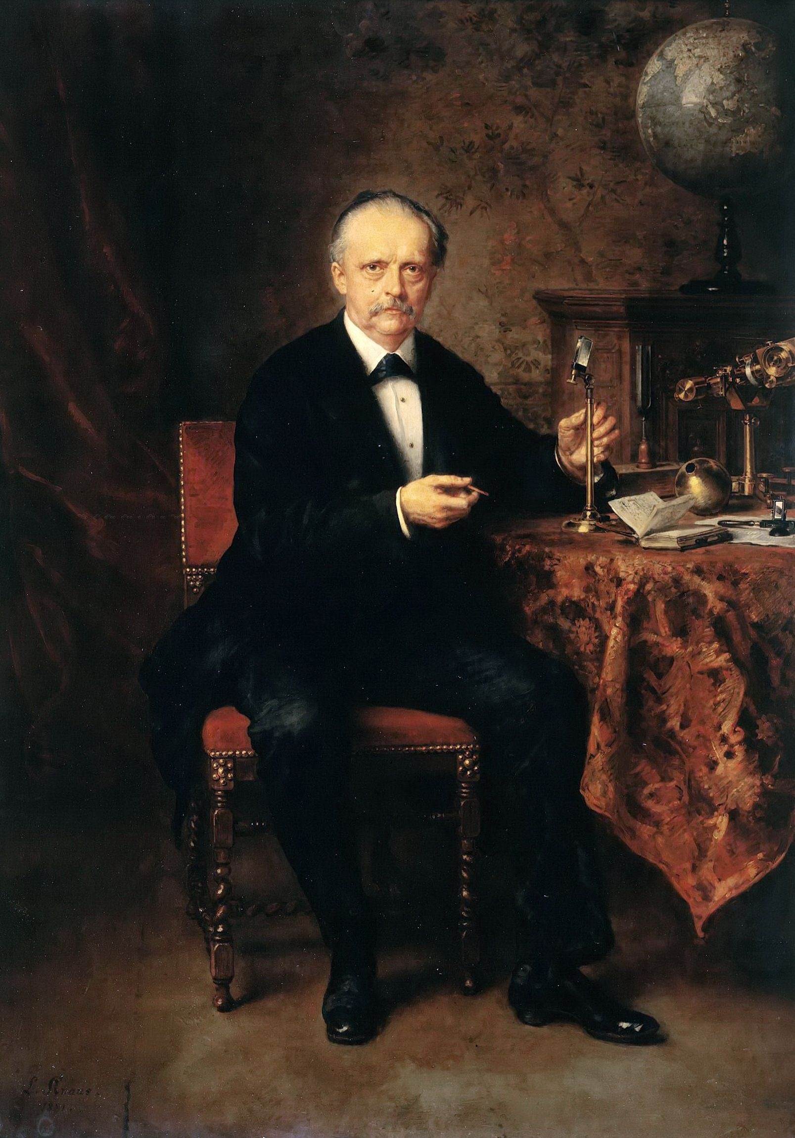 Portrait du physicien Hermann von Helmholtz - Ludwig Knaus