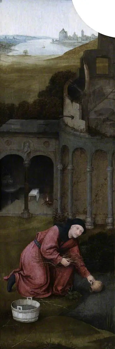 Saint Joseph ramassant du bois (triptyque intérieur de l’aile gauche) - Hieronymus Bosch - Alpha Reproduction