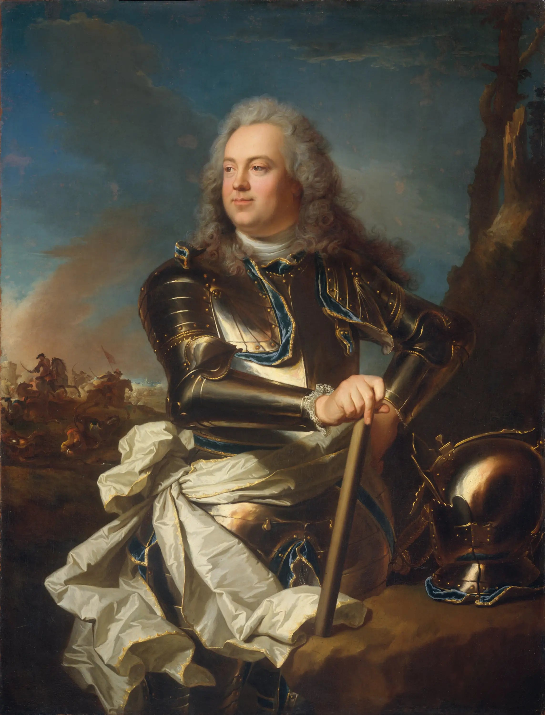 Portrait d’un officier militaire - Hyacinthe Rigaud - Alpha Reproduction