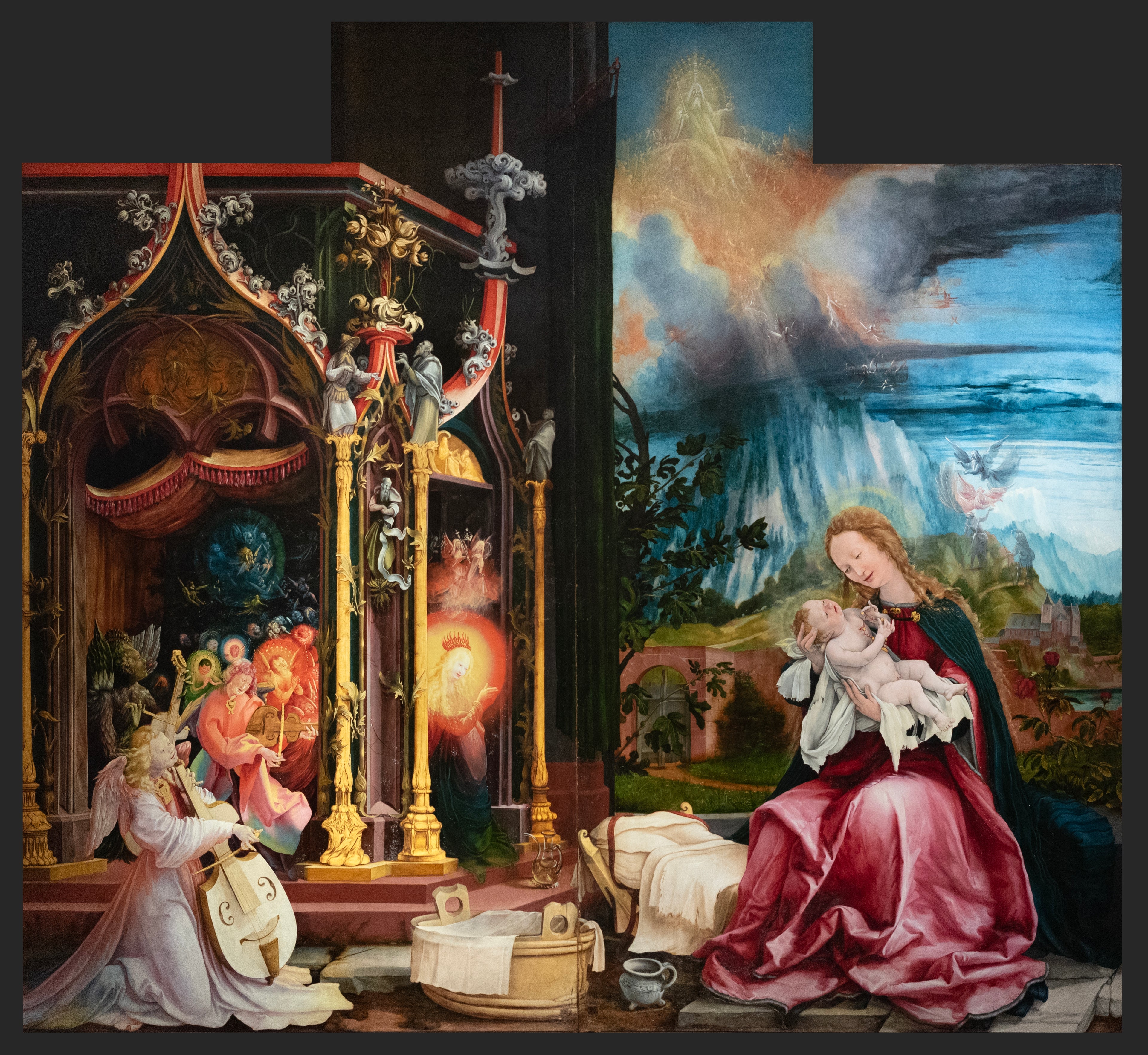 Concert des Anges et Nativité - Matthias Grünewald