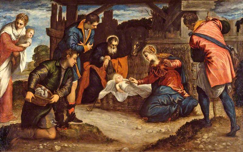 L'Adoration des bergers - Jacopo Tintoretto