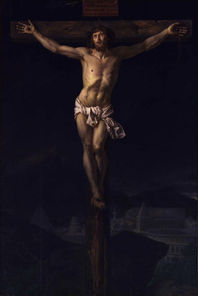 Reproduction du tableau « Le Christ en croix - Jacques-Louis David » par Alpha Reproduction en peinture à l’huile