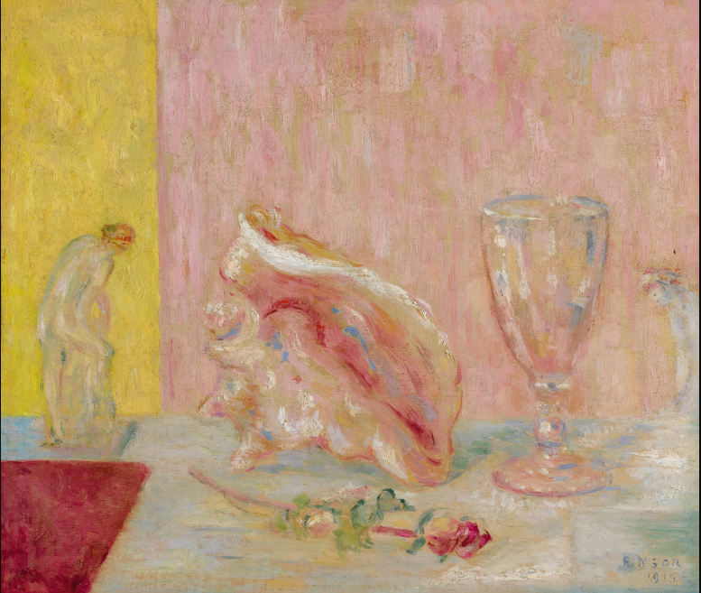 . The Pink Seashell - James Ensor