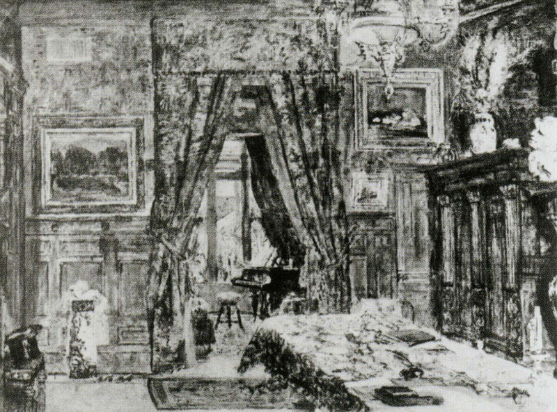 Interior at the Rousseaus' - James Ensor