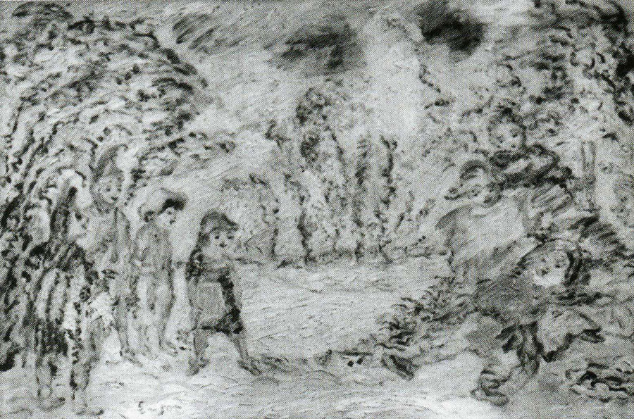 Jubilant Multicoloured Children Beneath the Trees - James Ensor