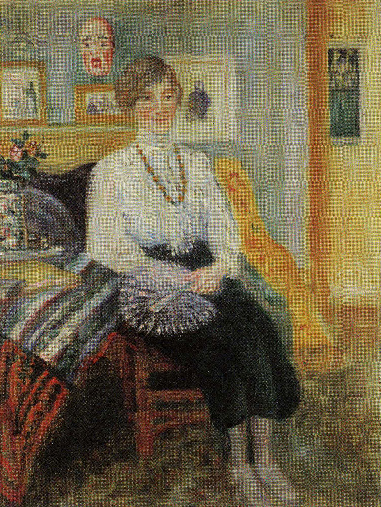 Portrait of Augusta Boogaerts Seated - James Ensor