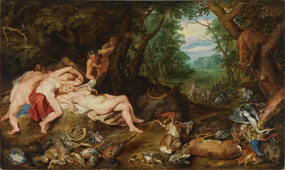 Diane et les nymphes endormies - Jan Brueghel l'Ancien