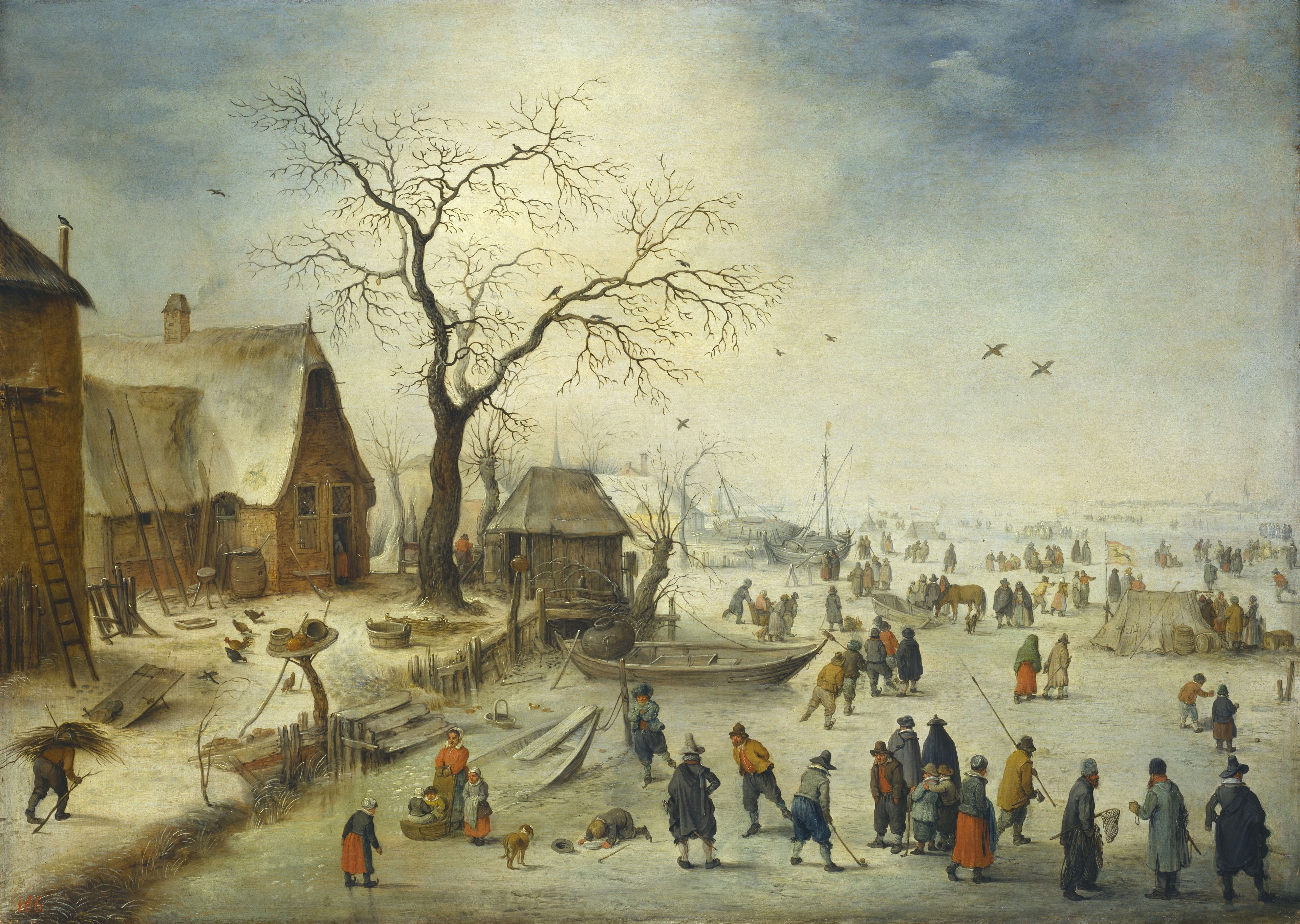 Village en hiver - Jan Brueghel le Jeune