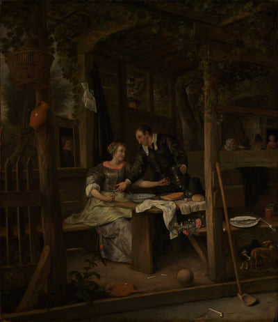 Deux amoureux sous une tonnelle - Jan Steen