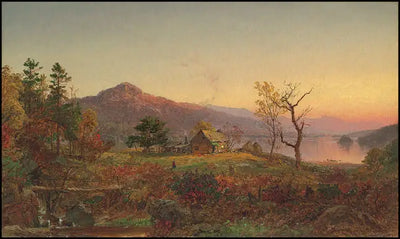 Maison du pêcheur lac Greenwood - Jasper Francis Cropsey - Alpha Reproduction