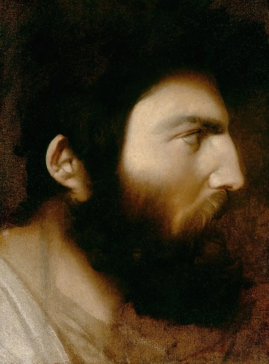Profil dʼhomme barbu - Jean-Auguste-Dominique Ingres - Alpha Reproduction