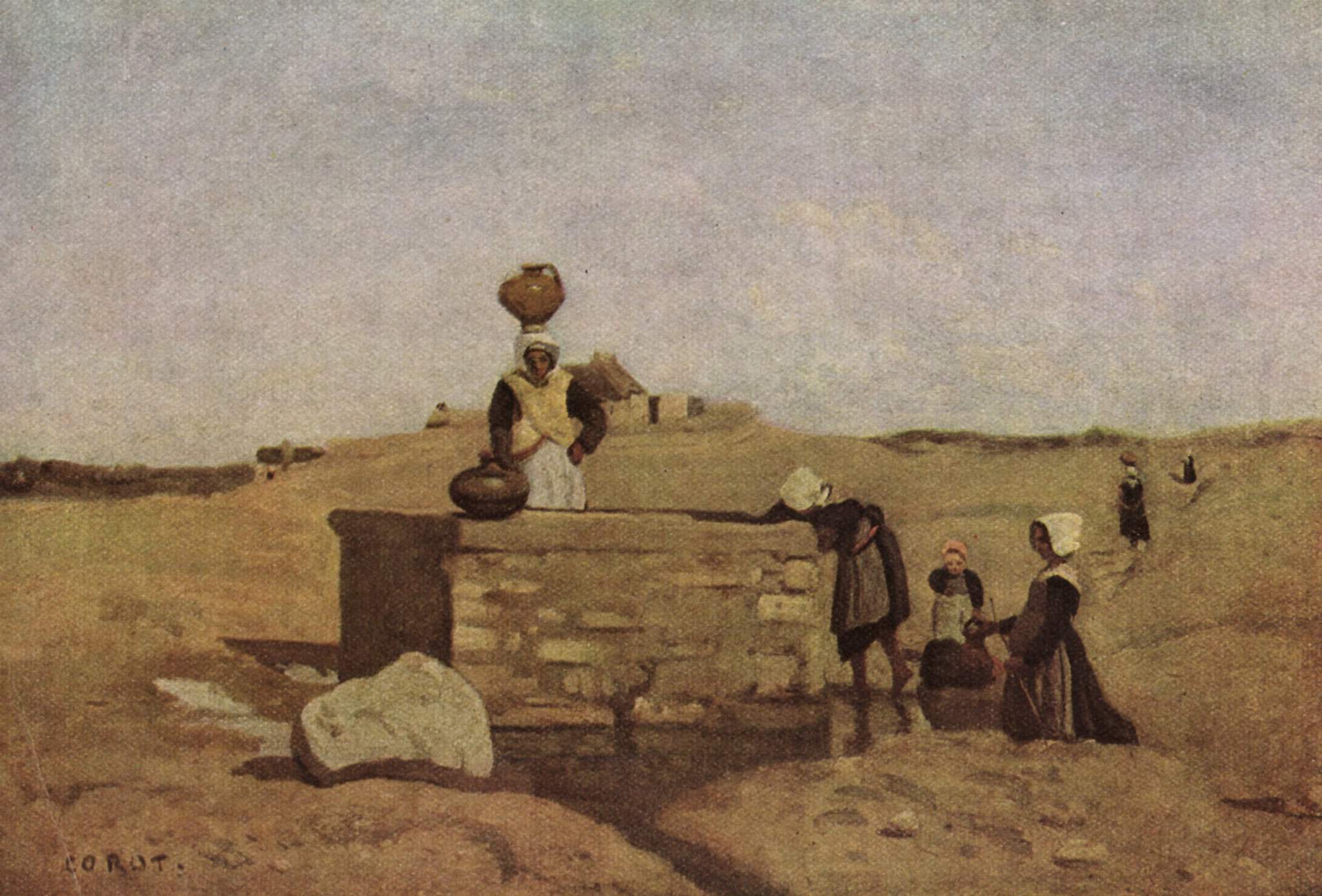 Bretonnes à la fontaine - Jean-Baptiste Camille Corot