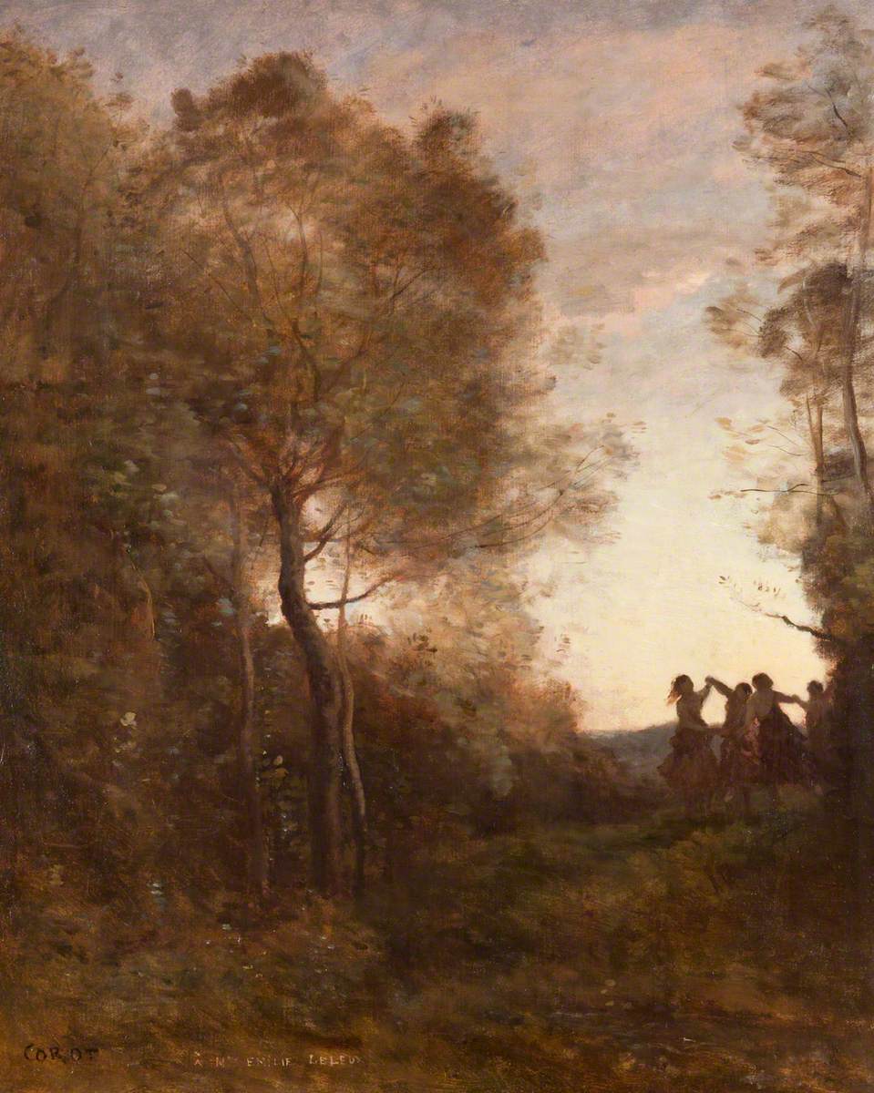 Le soir – La danse des nymphes - Jean-Baptiste Camille Corot