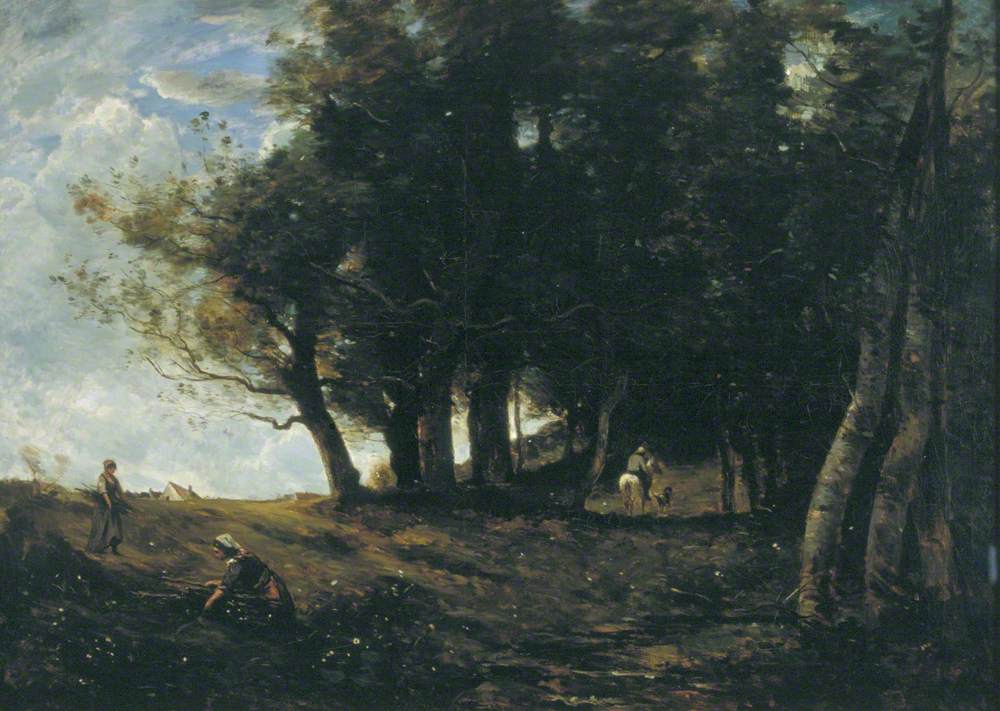 Les ramasseurs de bois - Jean-Baptiste Camille Corot