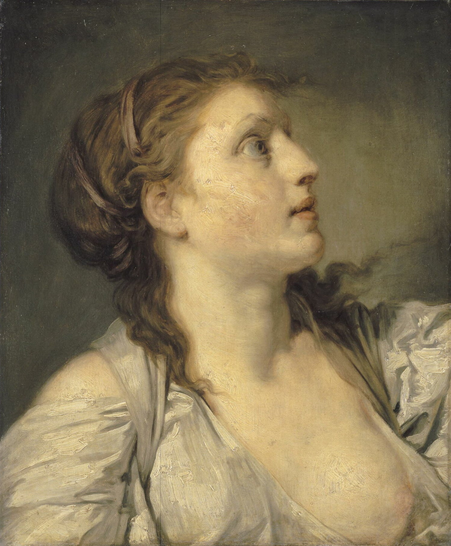 Tête de jeune fille - Jean-Baptiste Greuze