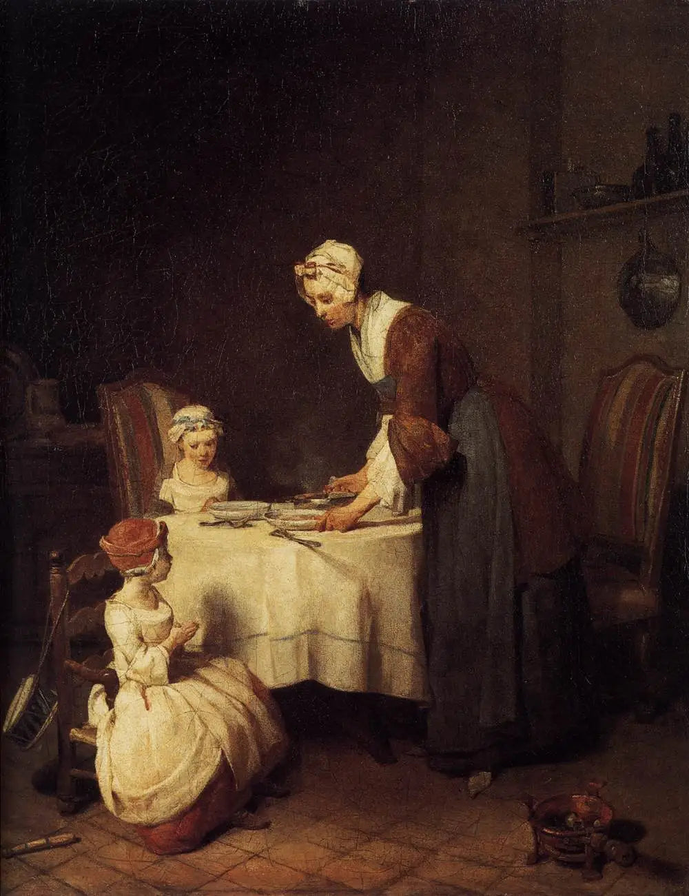 Le Bénédicité - Jean Siméon Chardin - Alpha Reproduction