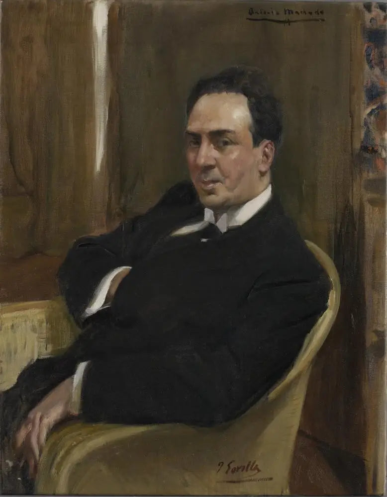 Reproduction du tableau « Antonio Machado y Ruiz - Joaquín Sorolla » par Alpha Reproduction en peinture à l’huile