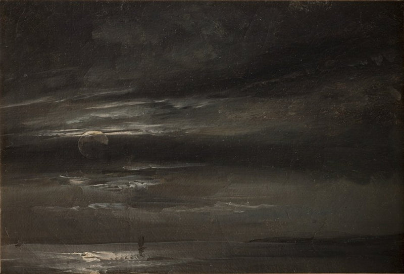 Clair de lune sur la mer - Johan Christian Dahl