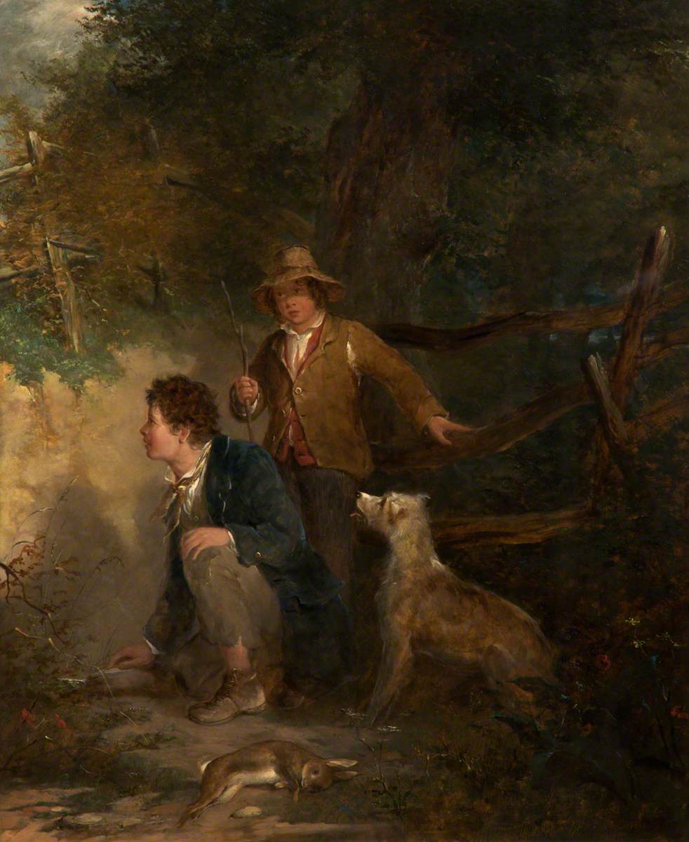 Garçons jouant au lapin - John Everett Millais