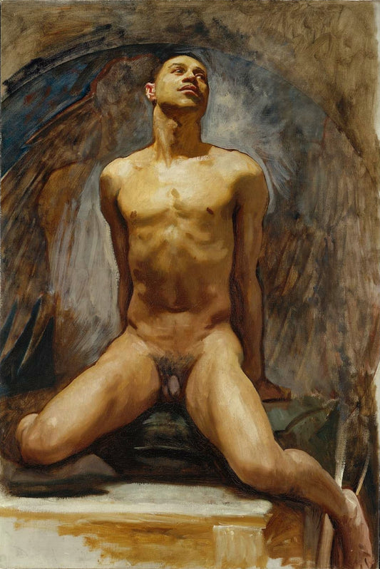 Reproduction du tableau « Étude de nu de Thomas E. McKeller - John Singer Sargent » par Alpha Reproduction en peinture à l’huile