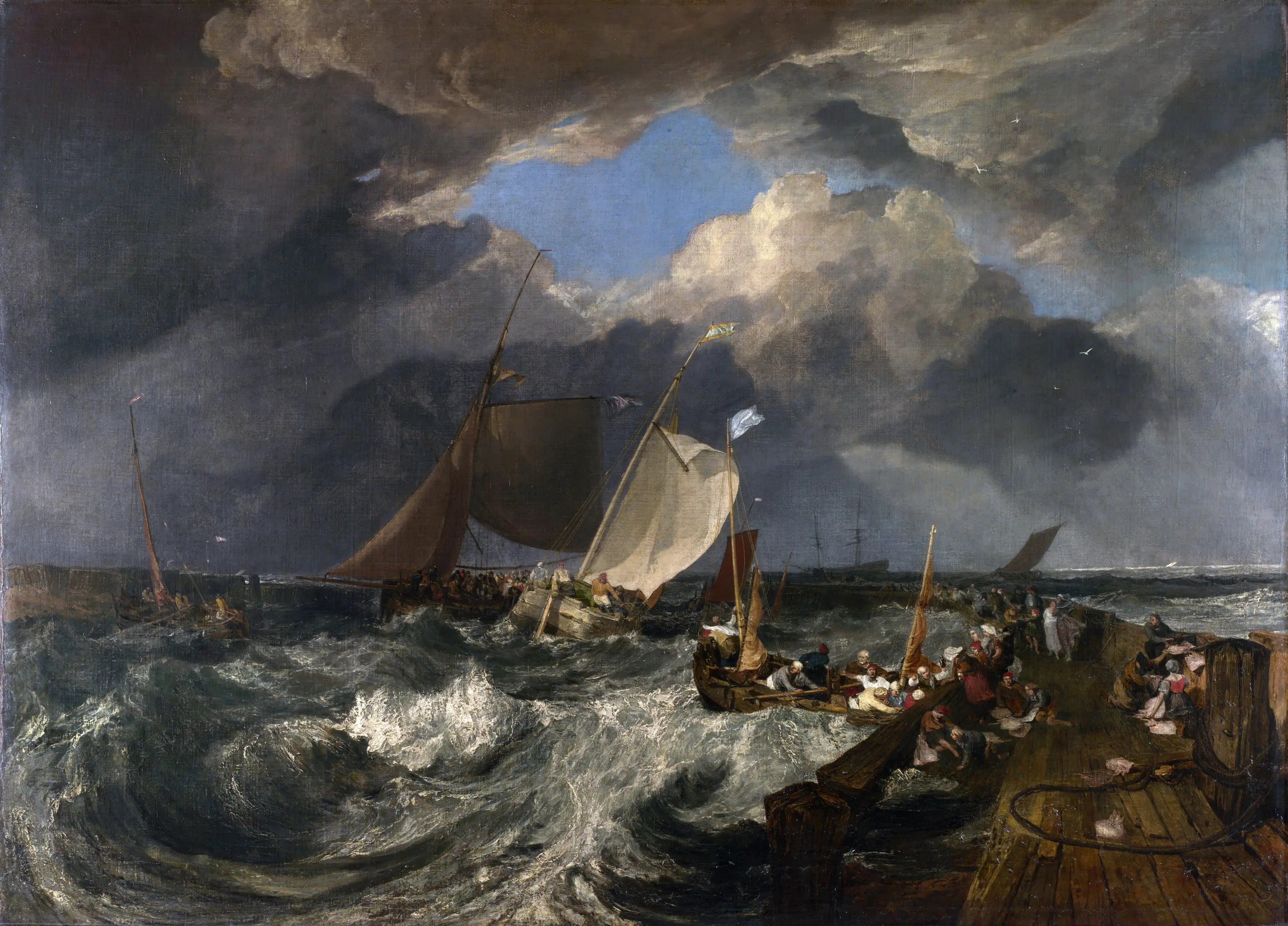Reproduction du tableau « La Jetée de Calais - J. M. W. Turner » par Alpha Reproduction en peinture à l’huile