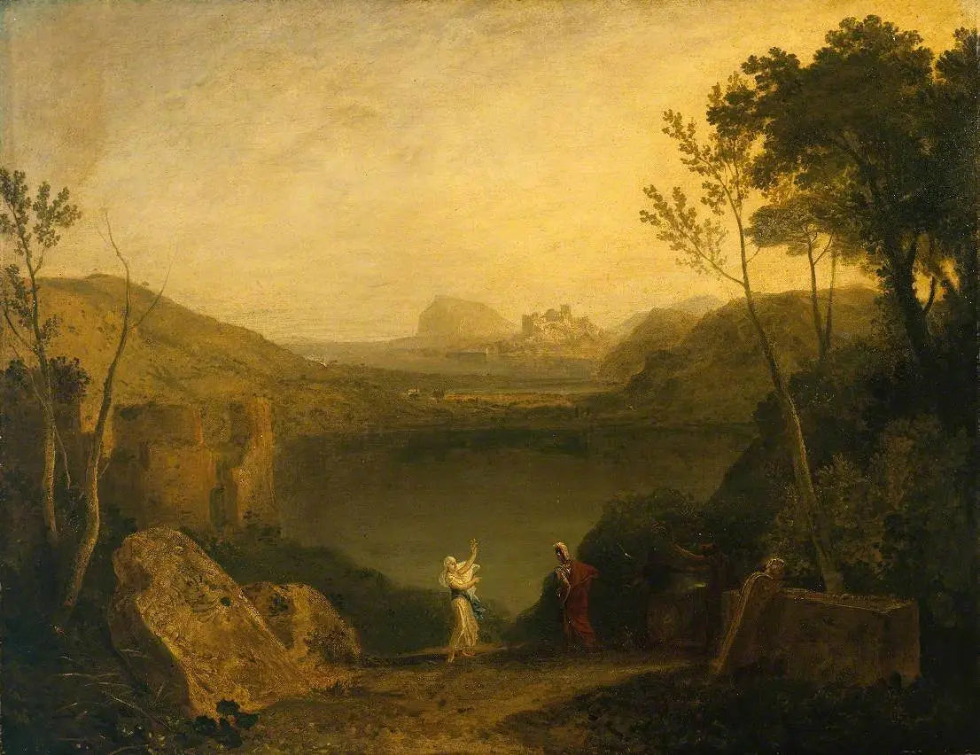 Reproduction du tableau « Aeneas and the Sibyl, Lake Avernus - J. M. W. Turner » par Alpha Reproduction en peinture à l’huile